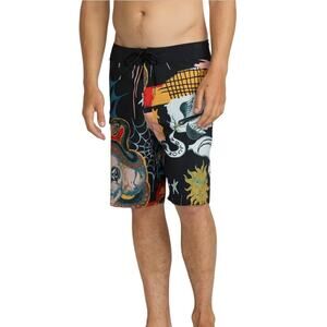 Volcom Men's Featured Artist Seth Conboy Mod Board Shorts NWT Size 33